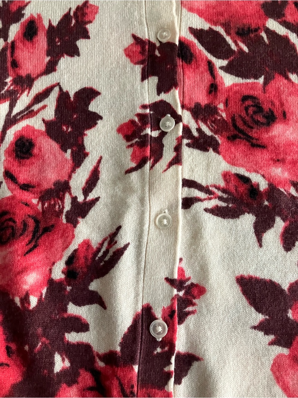 Talbots Fall Roses Sweater - Picture 8 of 9